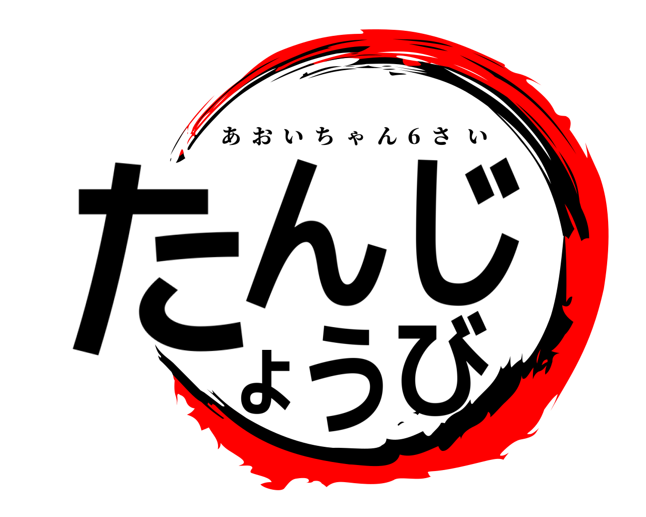 たんじょうび あおいちゃん  6  さい