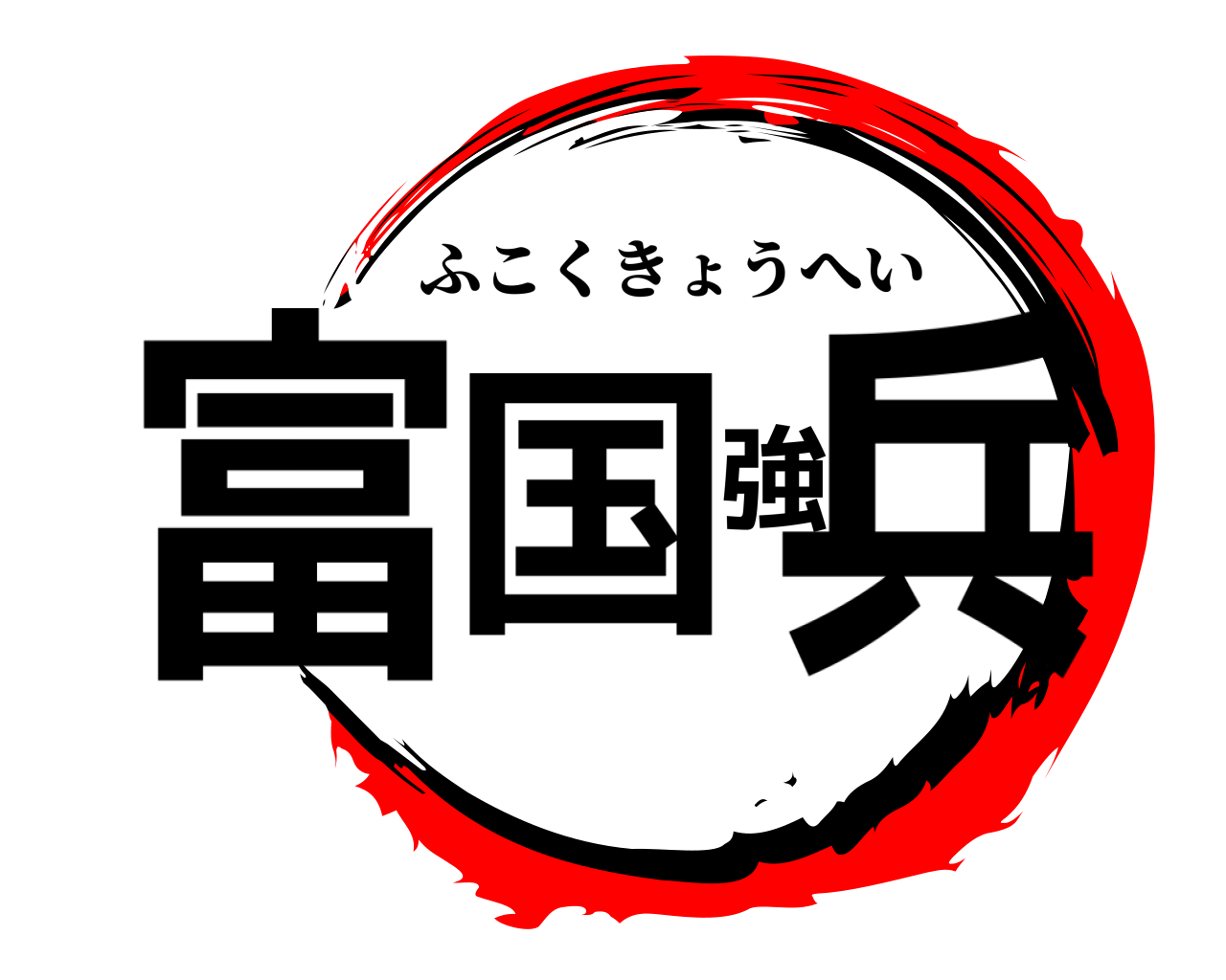 富国強兵 ふこくきょうへい