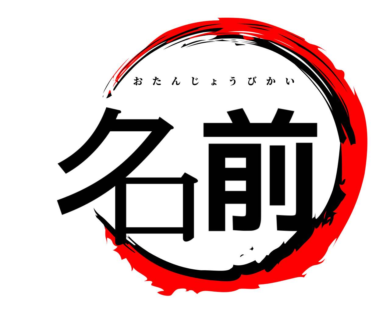 名前 おたんじょうびかい