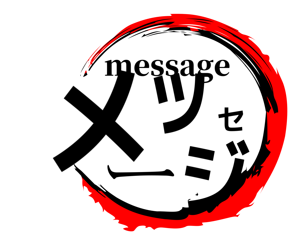 メッセージ message