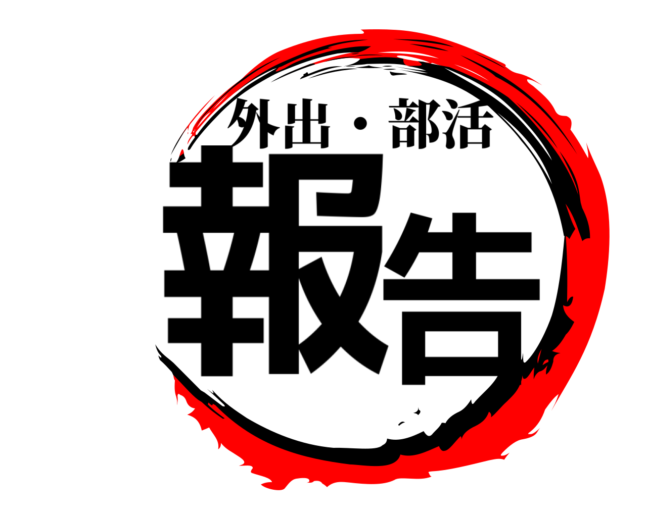報告 外出・部活