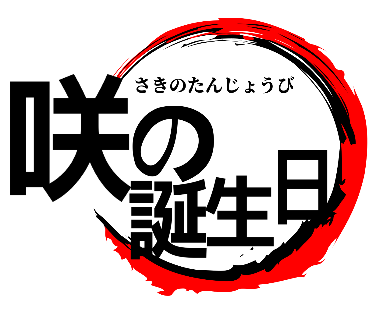咲の誕生日 さきのたんじょうび