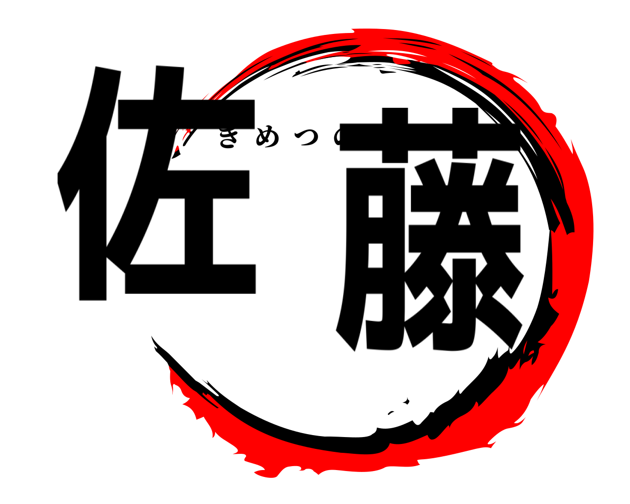 佐藤 きめつのやいば