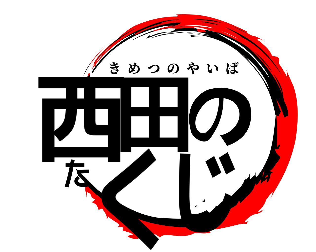 西田のたくじ きめつのやいば