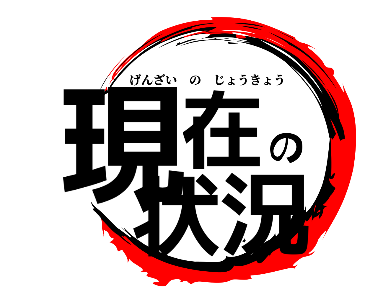 現在の状況 げんざいのじょうきょう