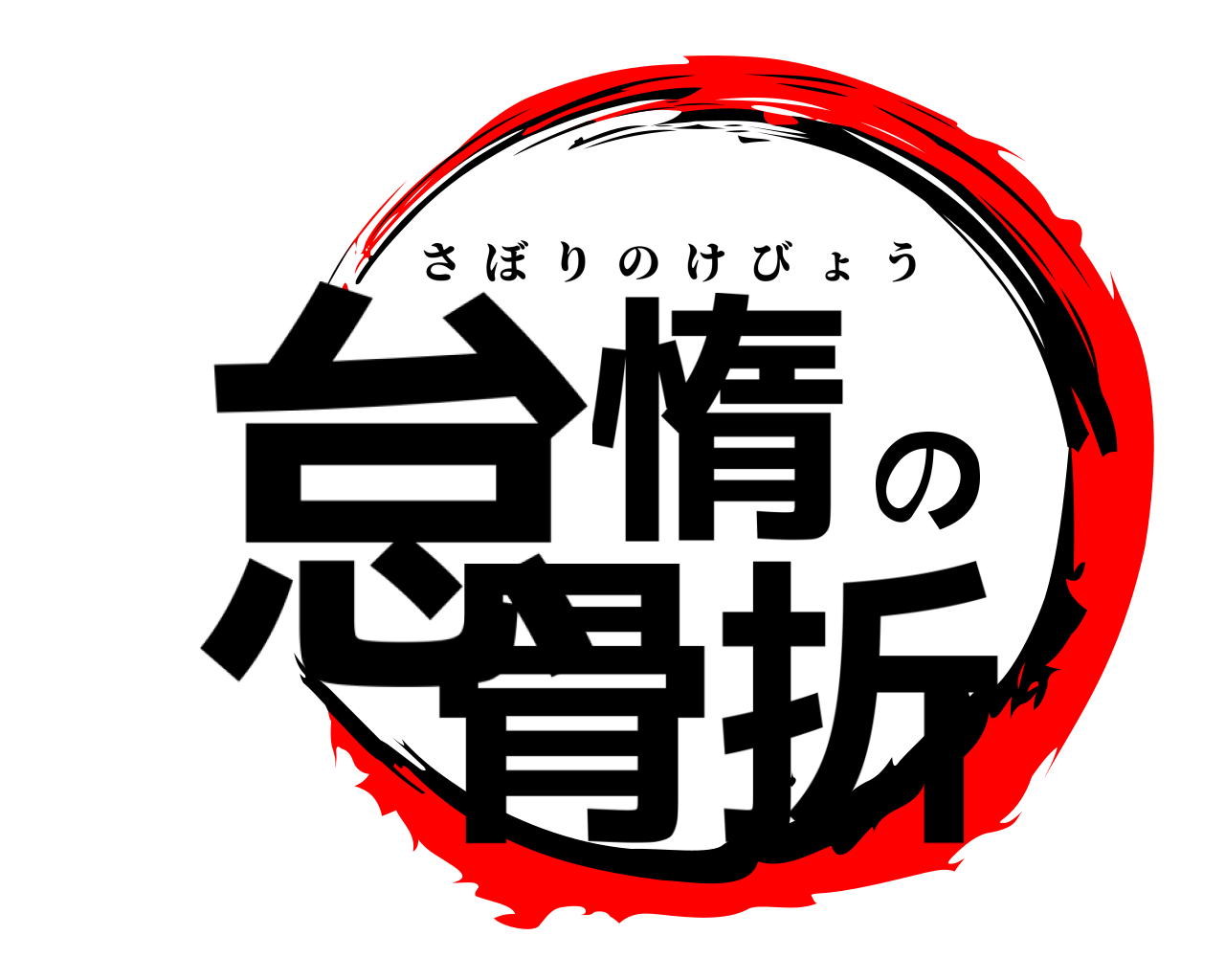 怠惰の骨折 さぼりのけびょう