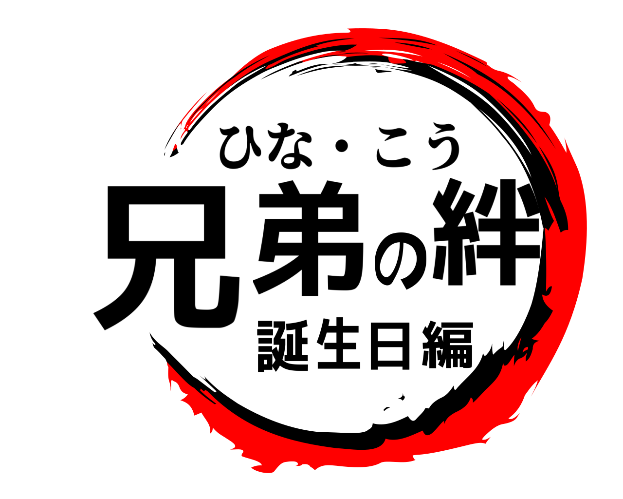 兄弟の絆誕生日編 ひな・こう