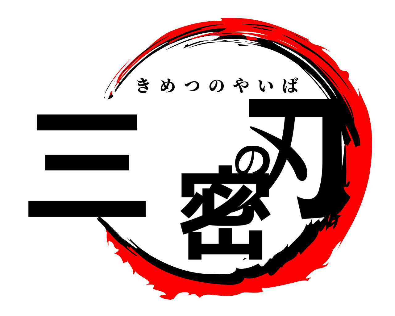 三密の刃 きめつのやいば