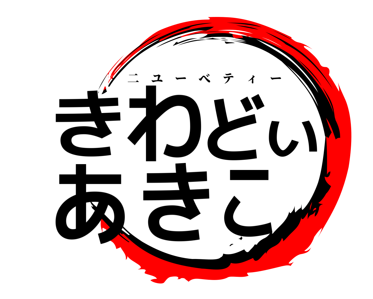 きわどいあきこ 二ユーべティー