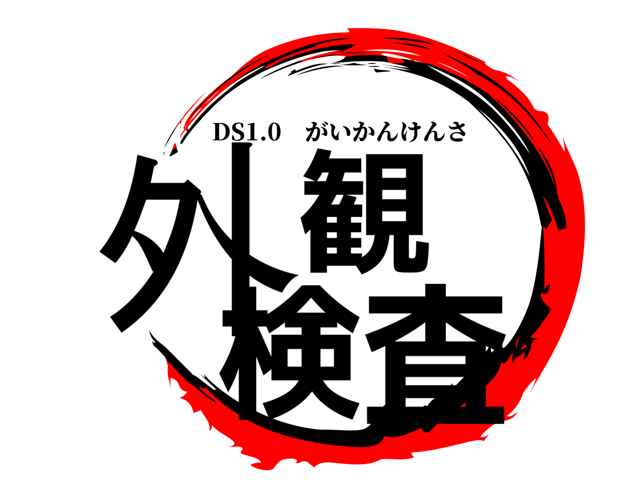 外観 検査 DS1.0 がいかんけんさ