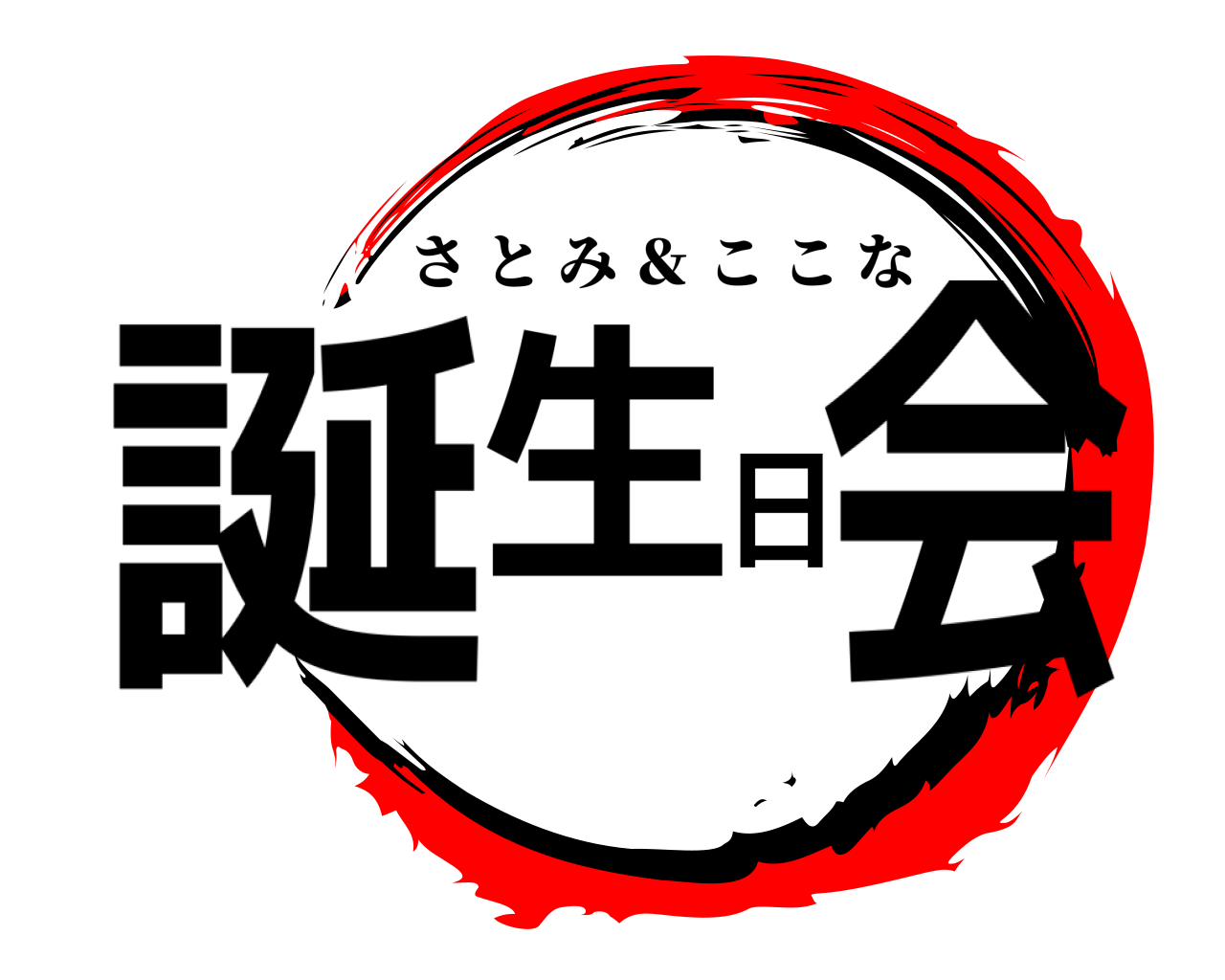 誕生日会 さとみ ＆ ここな