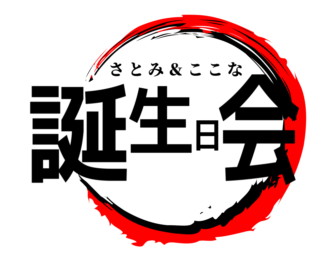 誕生日会 さとみ ＆ ここな